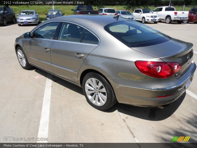 Light Brown Metallic / Black 2012 Volkswagen CC Sport
