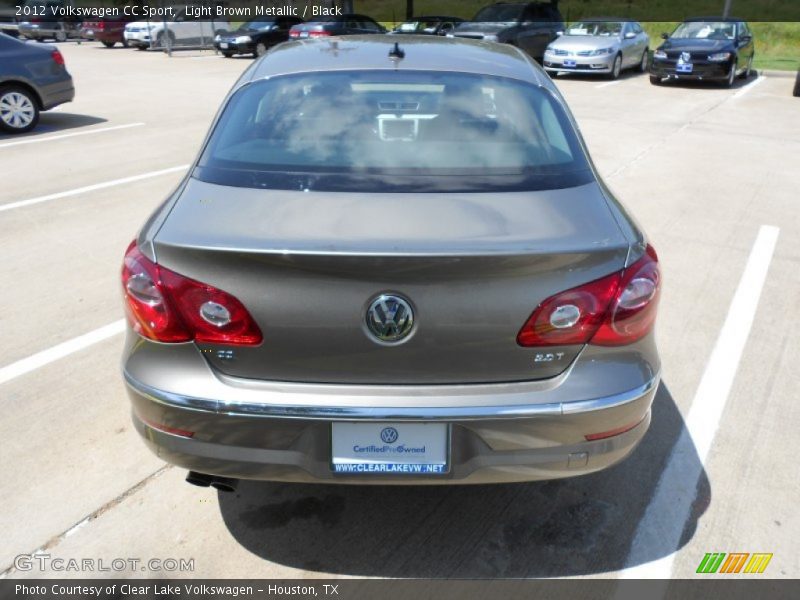 Light Brown Metallic / Black 2012 Volkswagen CC Sport