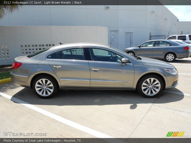 Light Brown Metallic / Black 2012 Volkswagen CC Sport