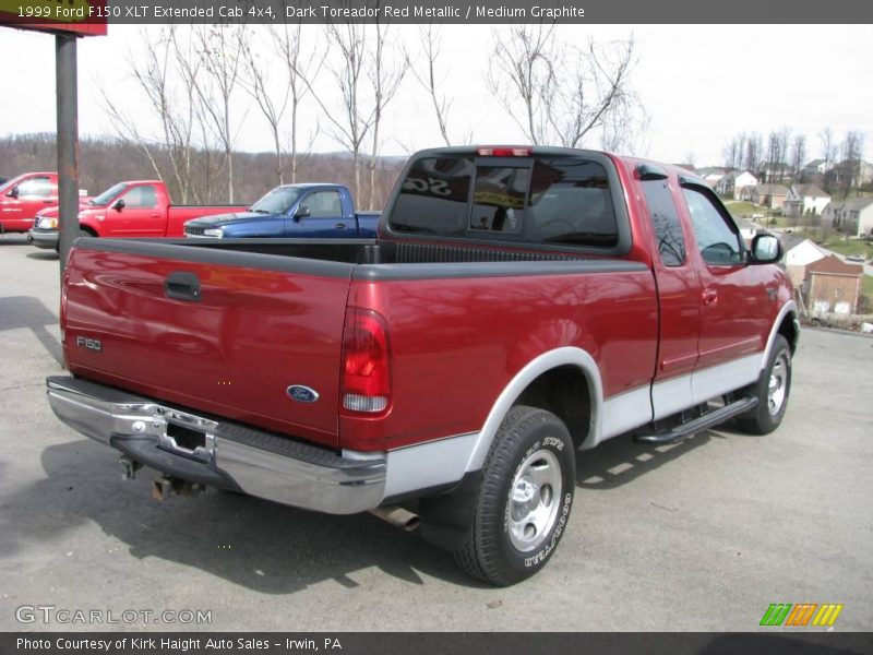 Dark Toreador Red Metallic / Medium Graphite 1999 Ford F150 XLT Extended Cab 4x4