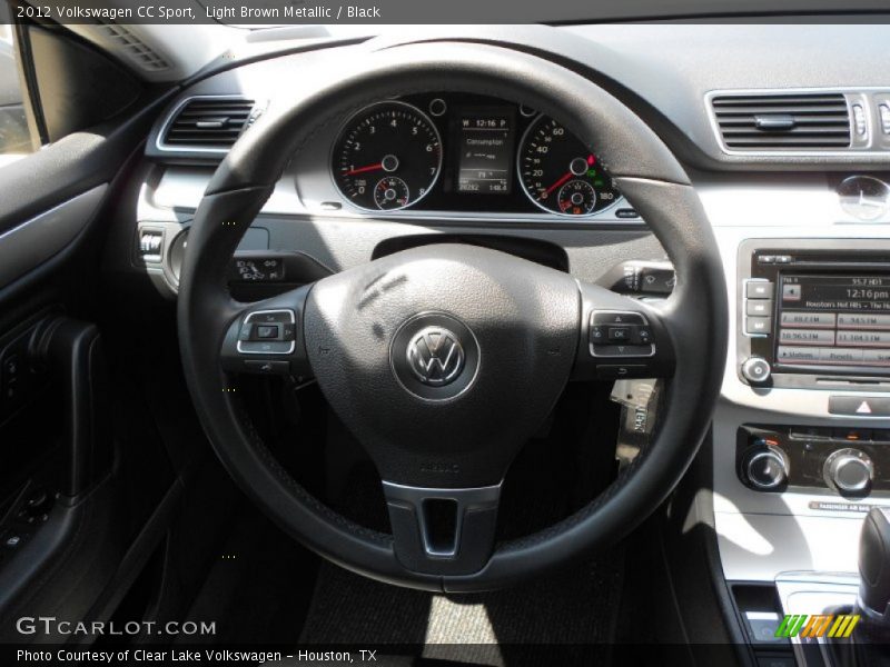 Light Brown Metallic / Black 2012 Volkswagen CC Sport