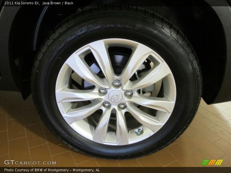 Java Brown / Black 2011 Kia Sorento EX