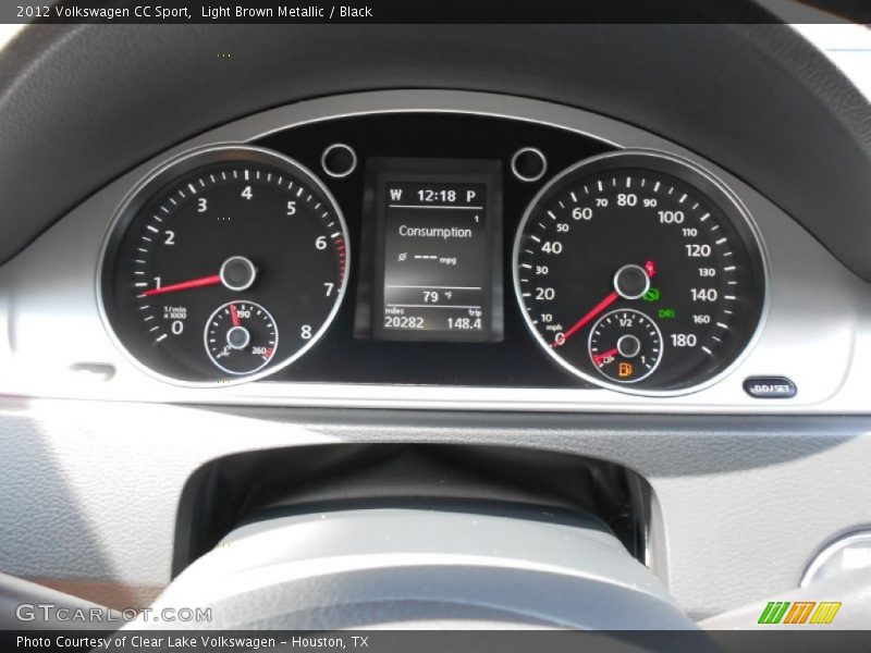 Light Brown Metallic / Black 2012 Volkswagen CC Sport