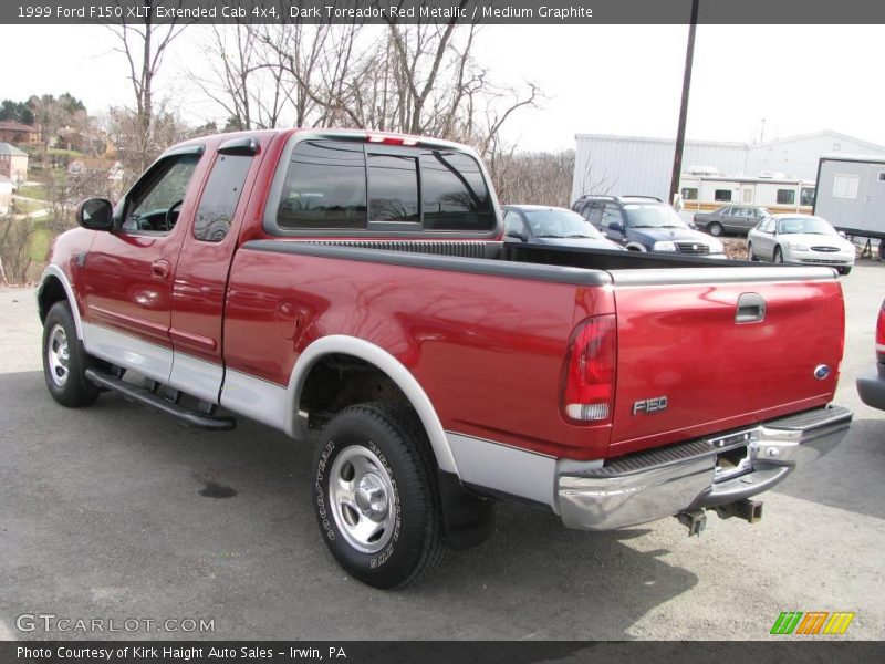 Dark Toreador Red Metallic / Medium Graphite 1999 Ford F150 XLT Extended Cab 4x4