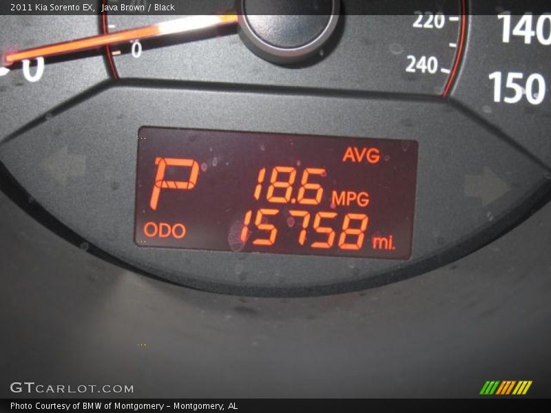 Java Brown / Black 2011 Kia Sorento EX