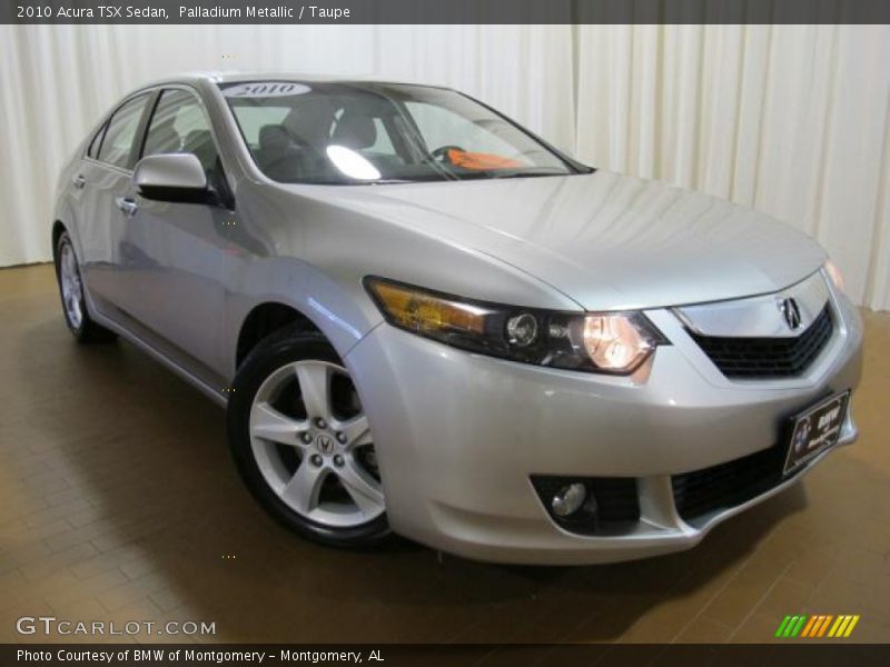 Palladium Metallic / Taupe 2010 Acura TSX Sedan