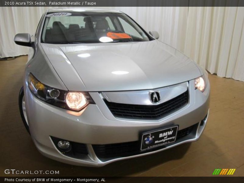 Palladium Metallic / Taupe 2010 Acura TSX Sedan