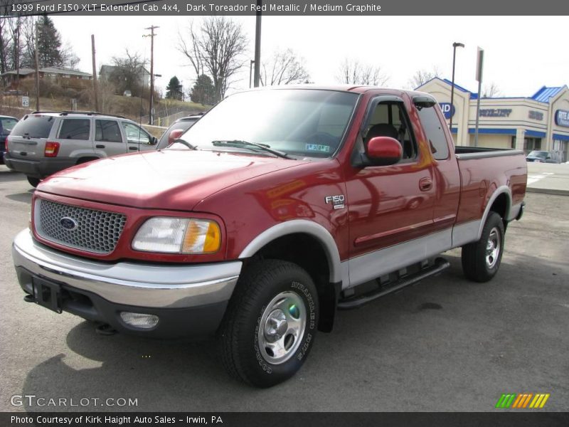 Dark Toreador Red Metallic / Medium Graphite 1999 Ford F150 XLT Extended Cab 4x4