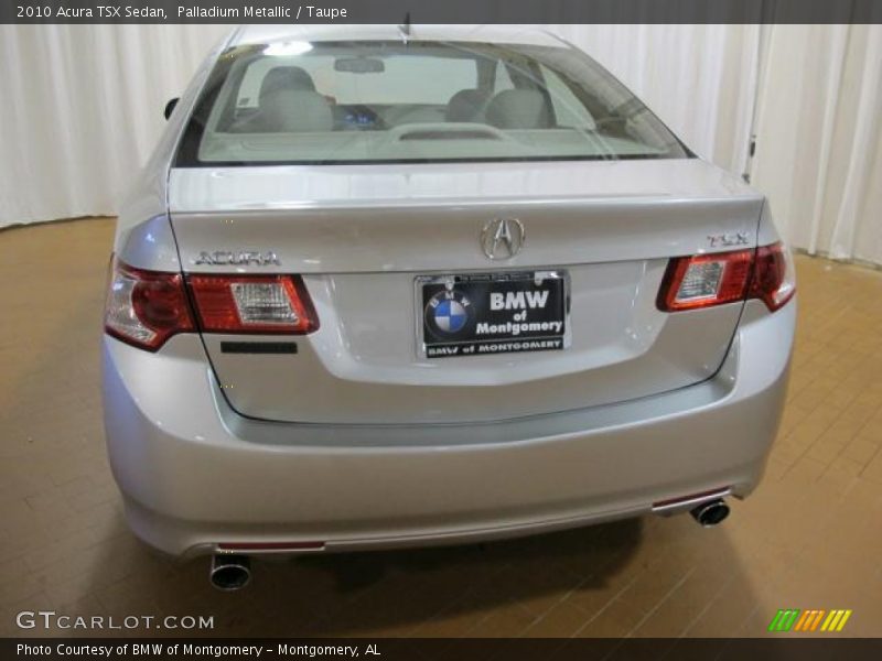 Palladium Metallic / Taupe 2010 Acura TSX Sedan