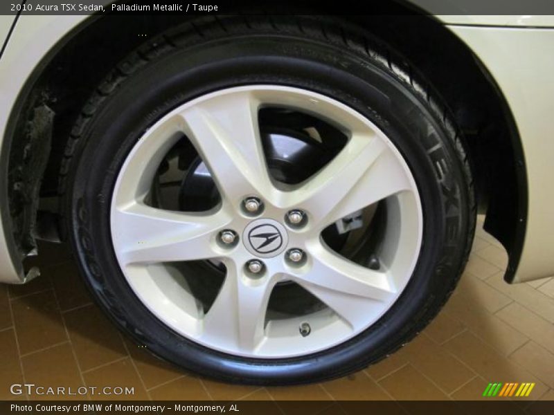 Palladium Metallic / Taupe 2010 Acura TSX Sedan