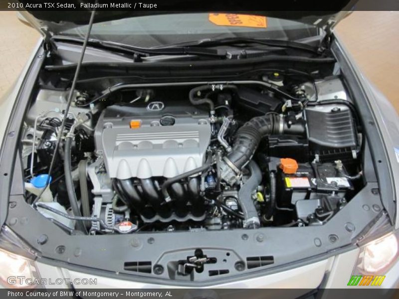 Palladium Metallic / Taupe 2010 Acura TSX Sedan