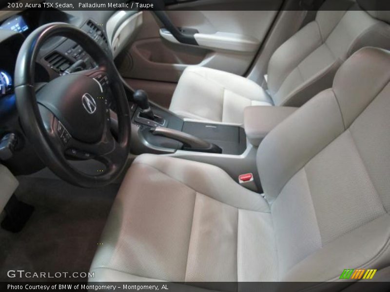 Palladium Metallic / Taupe 2010 Acura TSX Sedan