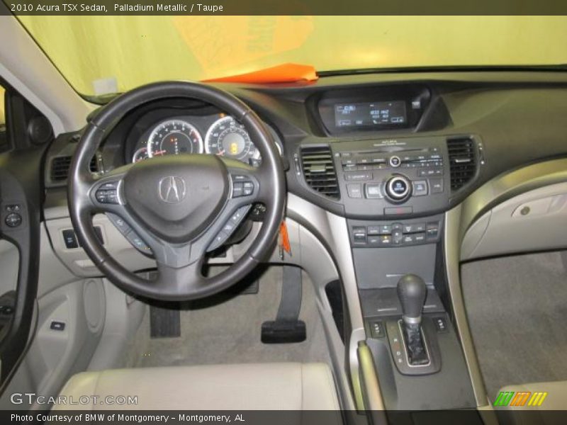 Palladium Metallic / Taupe 2010 Acura TSX Sedan