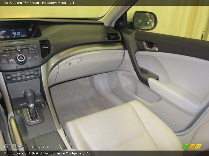 Palladium Metallic / Taupe 2010 Acura TSX Sedan