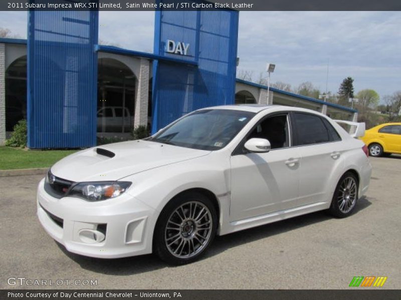 Satin White Pearl / STI Carbon Black Leather 2011 Subaru Impreza WRX STi Limited
