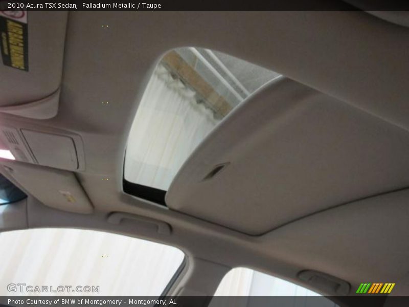 Palladium Metallic / Taupe 2010 Acura TSX Sedan