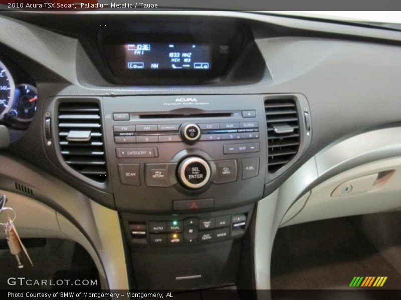 Palladium Metallic / Taupe 2010 Acura TSX Sedan