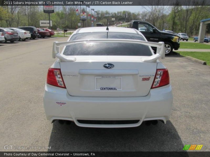 Satin White Pearl / STI Carbon Black Leather 2011 Subaru Impreza WRX STi Limited