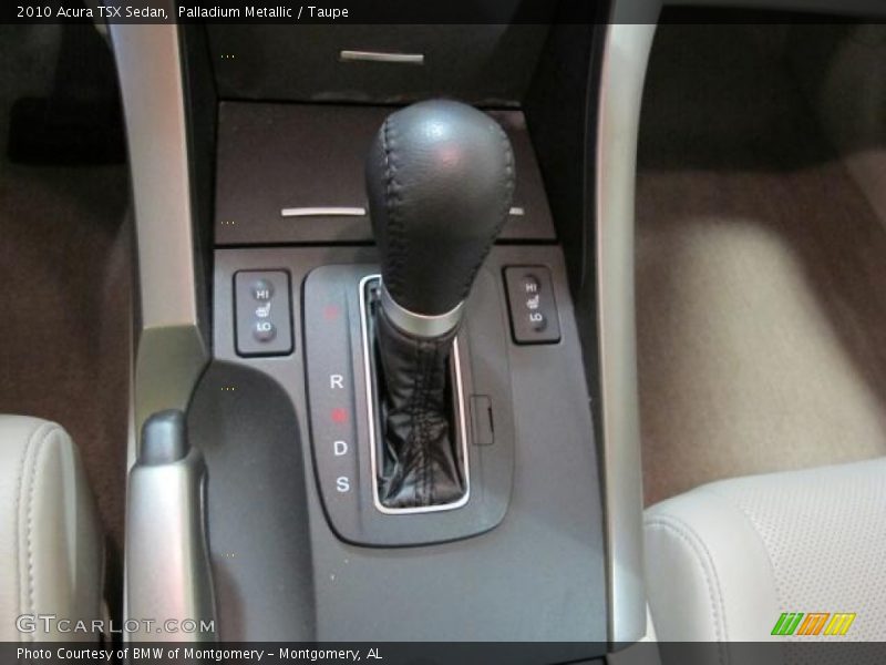 Palladium Metallic / Taupe 2010 Acura TSX Sedan