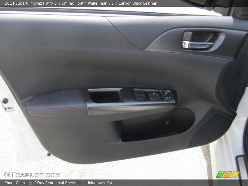 Satin White Pearl / STI Carbon Black Leather 2011 Subaru Impreza WRX STi Limited