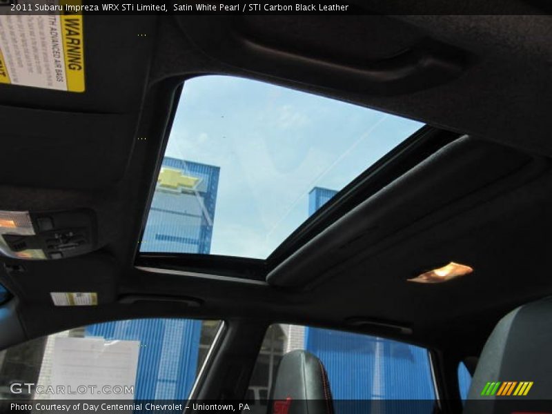 Satin White Pearl / STI Carbon Black Leather 2011 Subaru Impreza WRX STi Limited