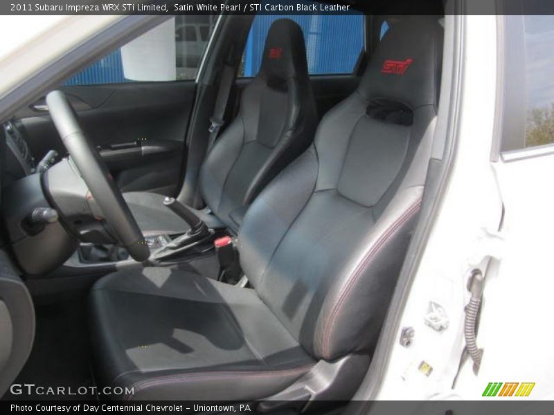 2011 Impreza WRX STi Limited STI Carbon Black Leather Interior