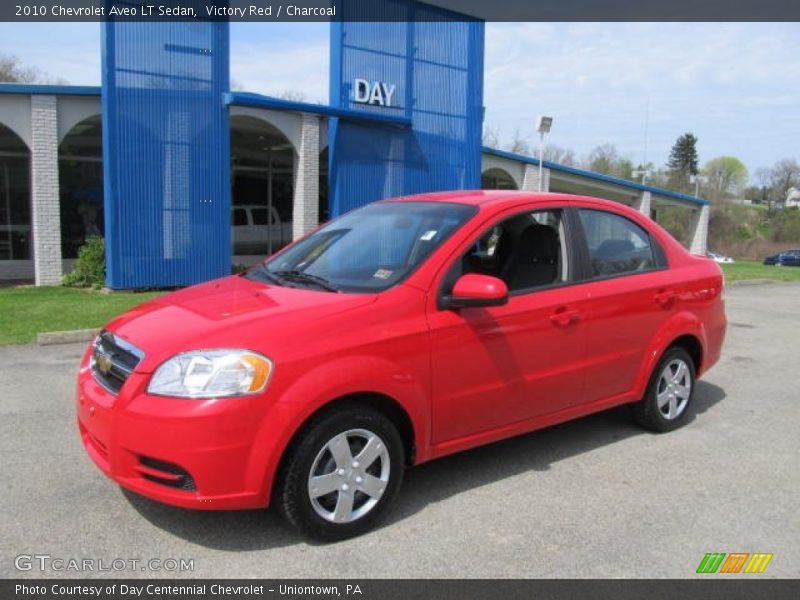 Victory Red / Charcoal 2010 Chevrolet Aveo LT Sedan