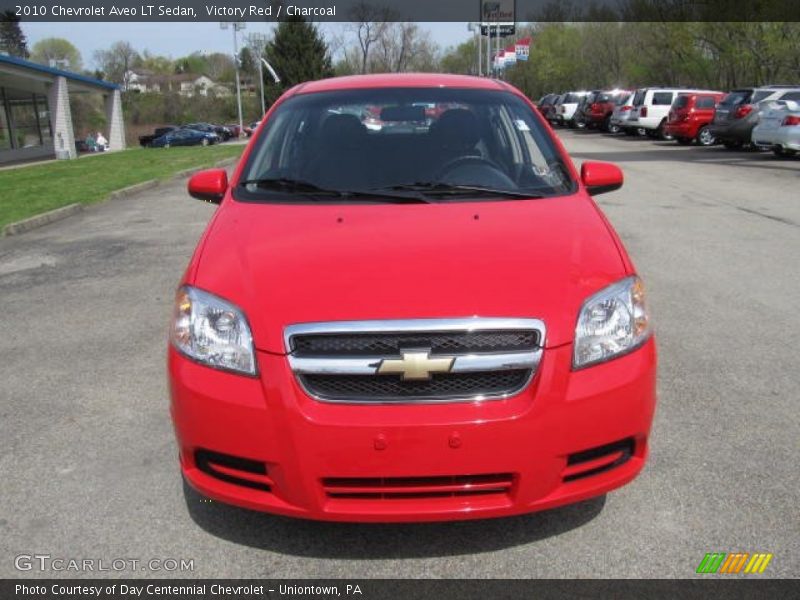 Victory Red / Charcoal 2010 Chevrolet Aveo LT Sedan