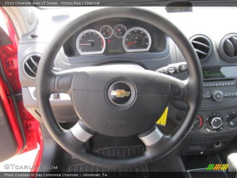 Victory Red / Charcoal 2010 Chevrolet Aveo LT Sedan