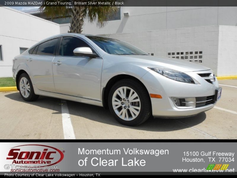 Brilliant Silver Metallic / Black 2009 Mazda MAZDA6 i Grand Touring