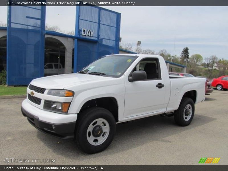 Summit White / Ebony 2012 Chevrolet Colorado Work Truck Regular Cab 4x4