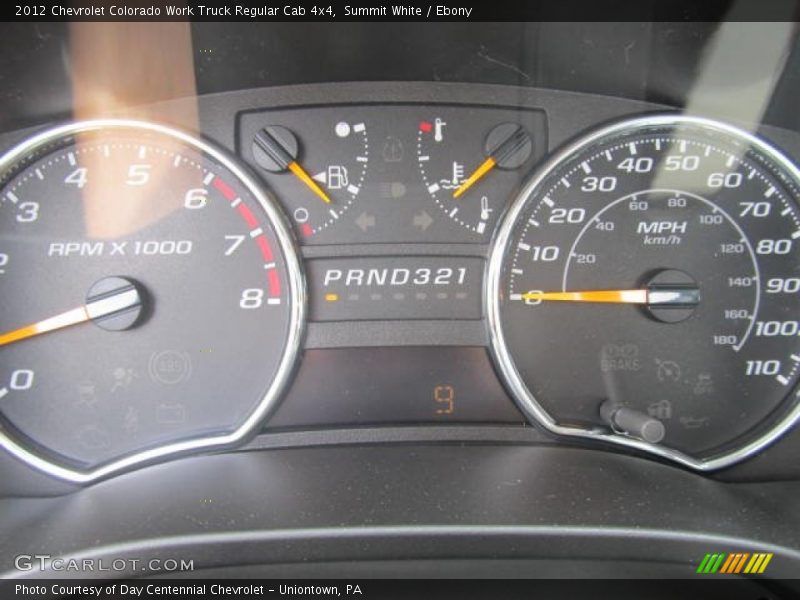  2012 Colorado Work Truck Regular Cab 4x4 Work Truck Regular Cab 4x4 Gauges