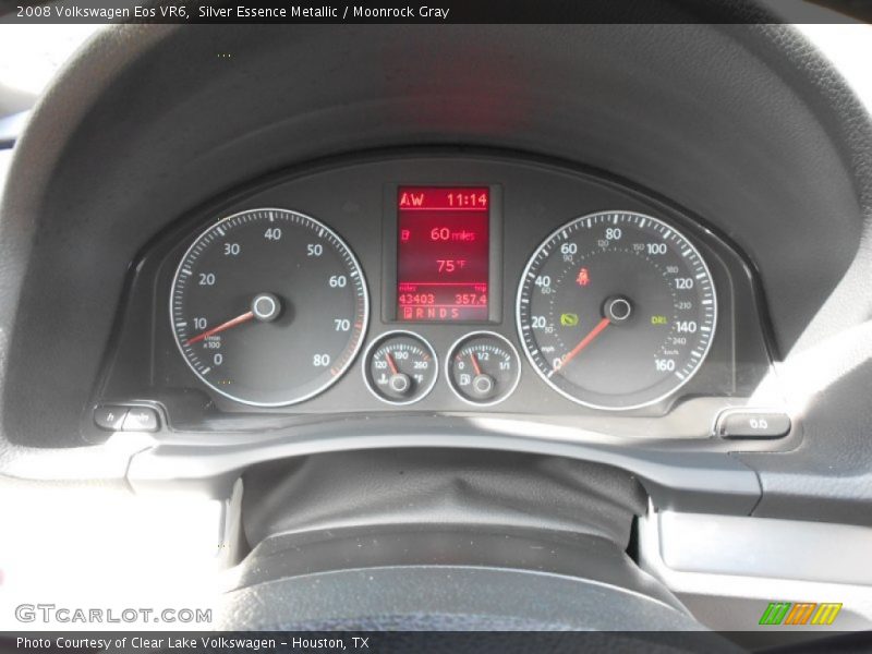 2008 Eos VR6 VR6 Gauges