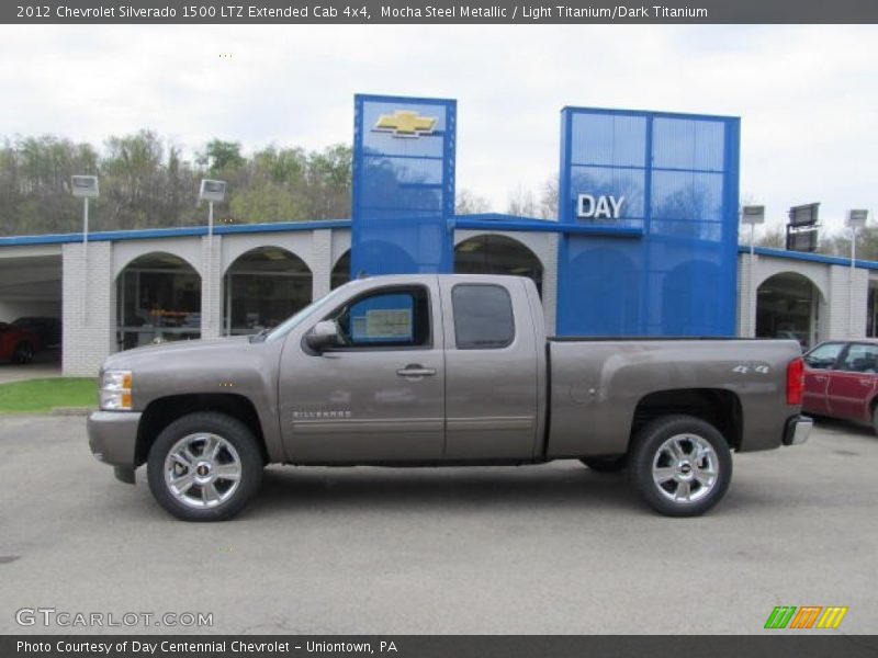 Mocha Steel Metallic / Light Titanium/Dark Titanium 2012 Chevrolet Silverado 1500 LTZ Extended Cab 4x4