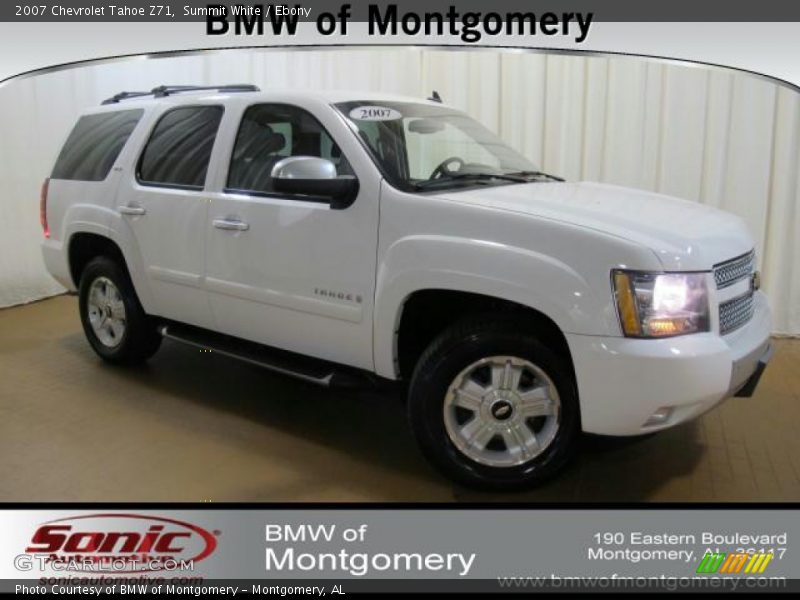 Summit White / Ebony 2007 Chevrolet Tahoe Z71