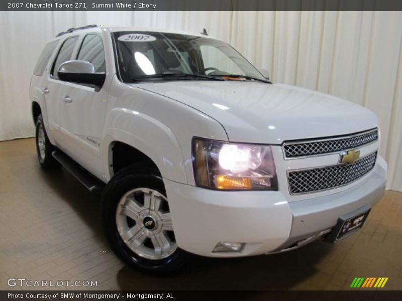 Summit White / Ebony 2007 Chevrolet Tahoe Z71