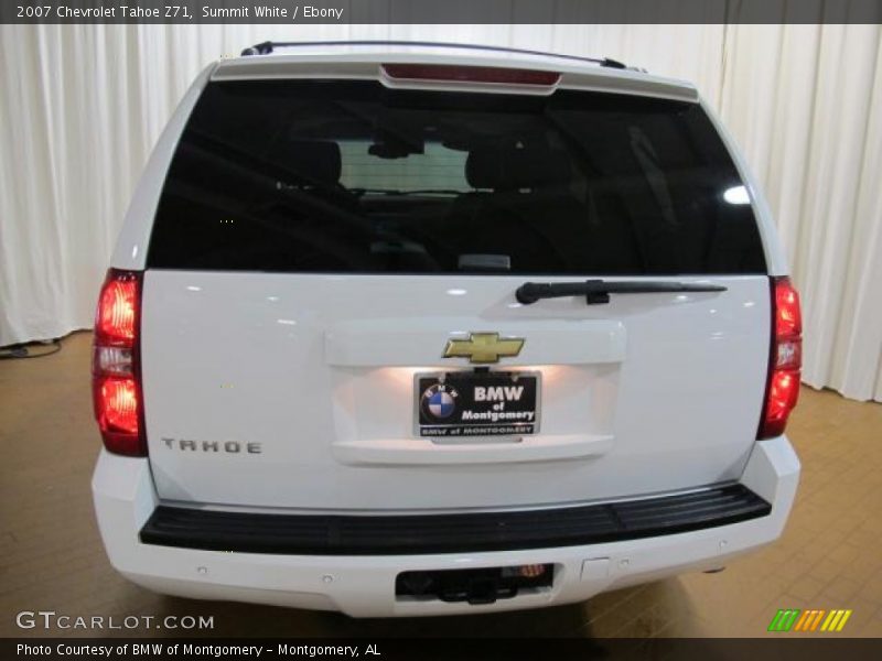 Summit White / Ebony 2007 Chevrolet Tahoe Z71