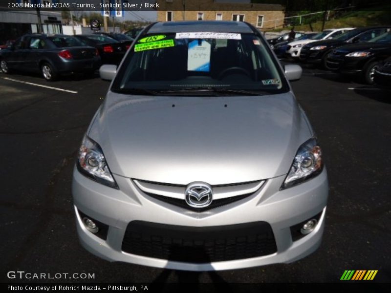Sunlight Silver / Black 2008 Mazda MAZDA5 Touring