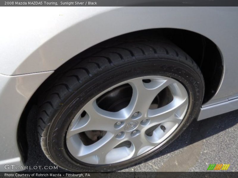 Sunlight Silver / Black 2008 Mazda MAZDA5 Touring