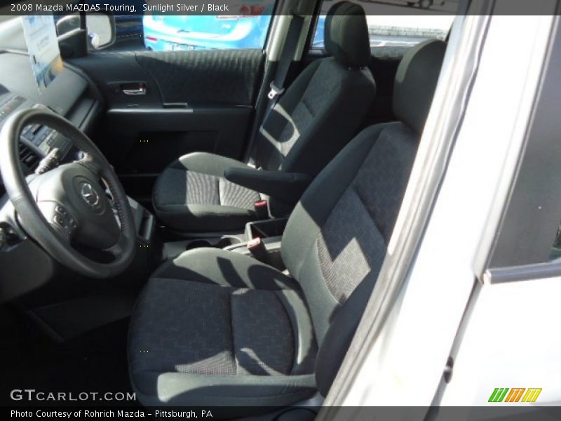 Sunlight Silver / Black 2008 Mazda MAZDA5 Touring