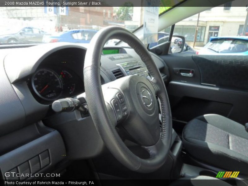 Sunlight Silver / Black 2008 Mazda MAZDA5 Touring
