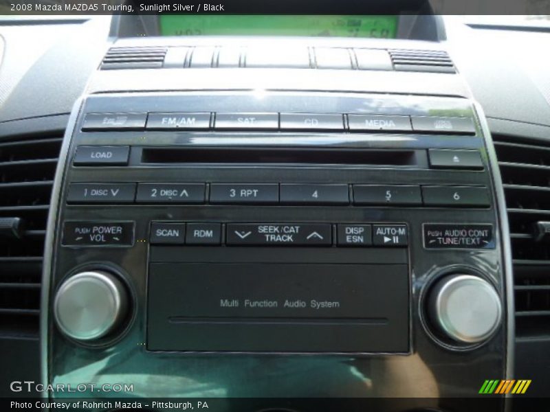 Sunlight Silver / Black 2008 Mazda MAZDA5 Touring