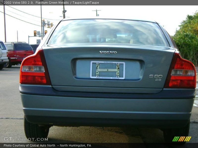 Platinum Green Metallic / Taupe/LightTaupe 2002 Volvo S80 2.9