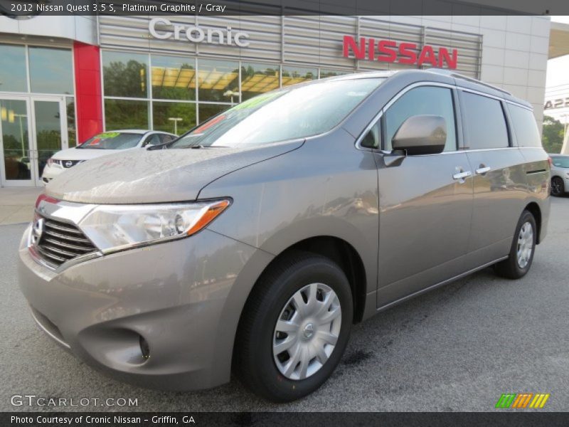 Platinum Graphite / Gray 2012 Nissan Quest 3.5 S