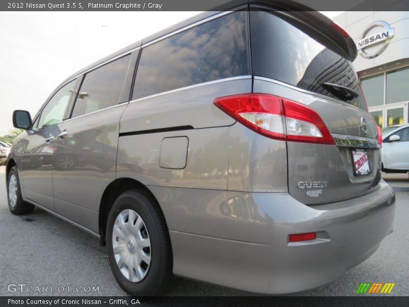 Platinum Graphite / Gray 2012 Nissan Quest 3.5 S