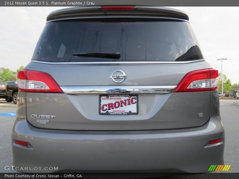 Platinum Graphite / Gray 2012 Nissan Quest 3.5 S