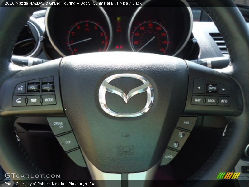 Gunmetal Blue Mica / Black 2010 Mazda MAZDA3 s Grand Touring 4 Door