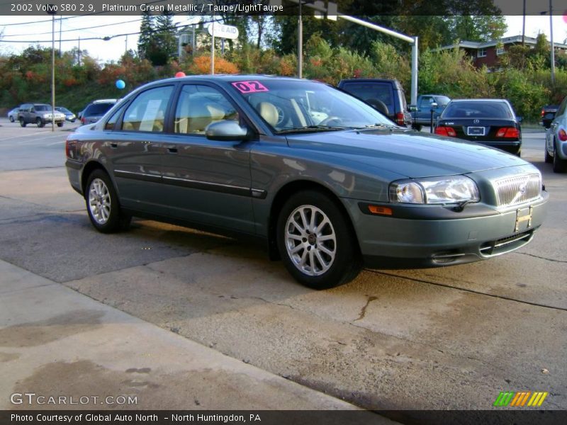 Platinum Green Metallic / Taupe/LightTaupe 2002 Volvo S80 2.9