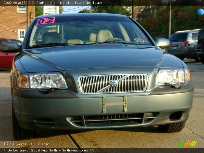 Platinum Green Metallic / Taupe/LightTaupe 2002 Volvo S80 2.9