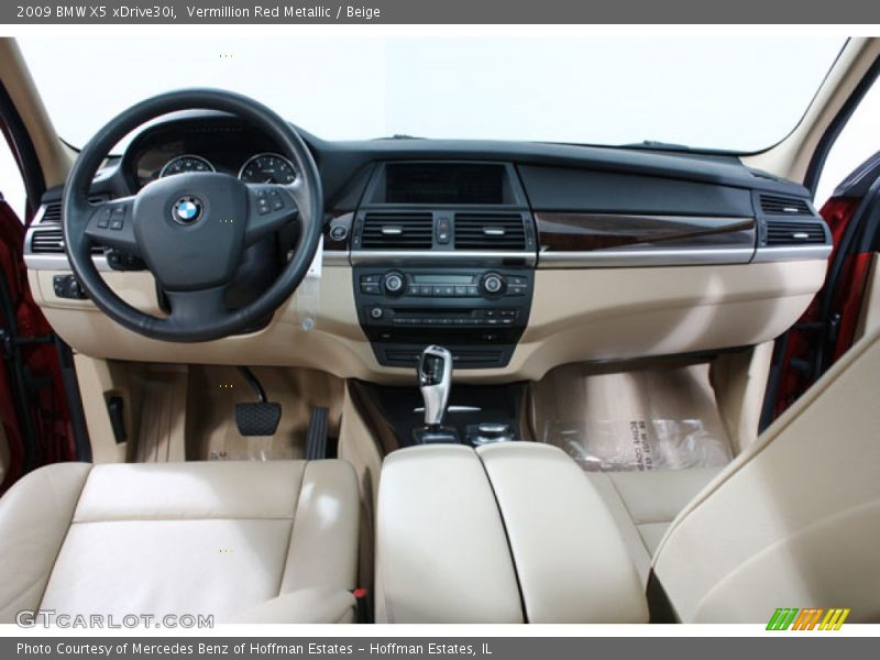 Vermillion Red Metallic / Beige 2009 BMW X5 xDrive30i